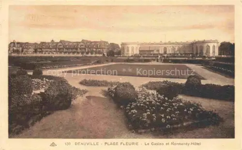 AK / Ansichtskarte DEAUVILLE-SUR-MER Lisieux 14 Calvados Plage Fleurie Le Casino et Normandy Hotel