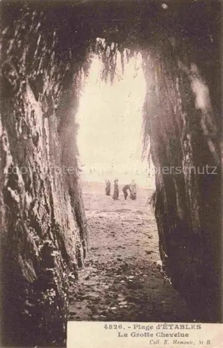AK / Ansichtskarte Etables-les-Grottes Saint-Brieuc 22 Cotes-d Armor Plage d'Etables La Grotte Chevelue