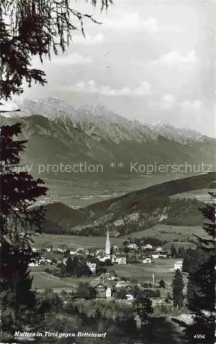 AK / Ansichtskarte Mutters Innsbruck Tirol AT Panorama Blick gegen Bettelwurf Karwendelgebirge