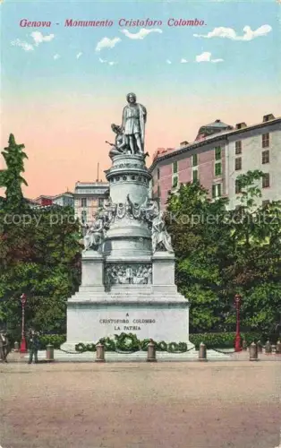 AK / Ansichtskarte GENOVA Genua Liguria IT Monumento Cristoforo Colombo