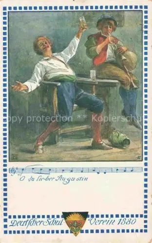 AK / Ansichtskarte KUTZER Ernst (1880-1965) Kuenstlerkarte Schulverein Deutscher Nr. 377 Bier 