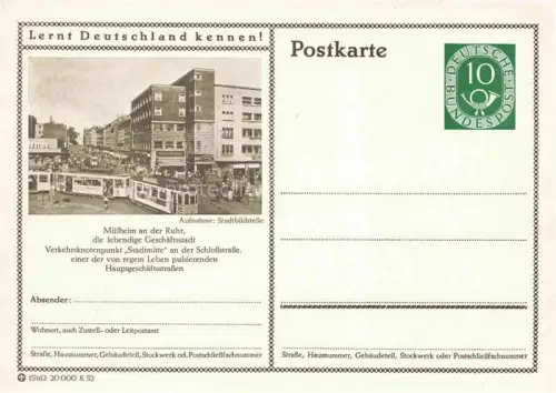 AK / Ansichtskarte STRAssENBAHN Tramway-- Muehlheim an der Ruhr Stadtmitte 