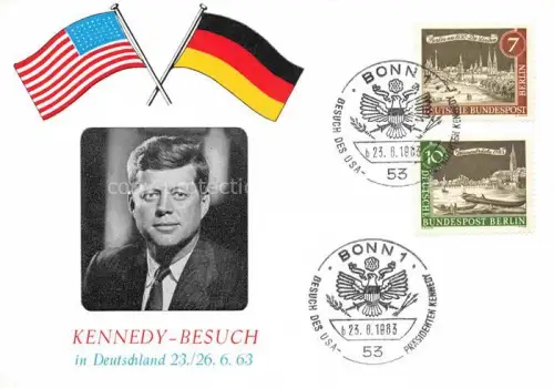 AK / Ansichtskarte Politik USA United States of America Kennedy Besuch Deutschland 
