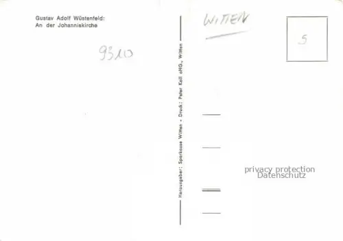 AK / Ansichtskarte WITTEN  RUHR An der Johanniskirche
