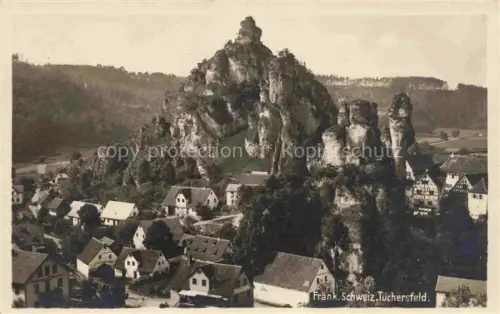 AK / Ansichtskarte Tuechersfeld Pottenstein Fraenkische Schweiz Bayern Teilansicht Felsendorf