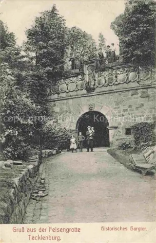 AK / Ansichtskarte Tecklenburg Felsengrotte Historisches Burgtor