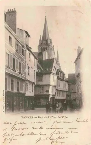 AK / Ansichtskarte VANNES 56 Morbihan Rue de l'Hôtel de Ville