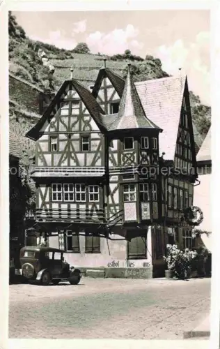 AK / Ansichtskarte Bacharach Rhein Altes Haus Fachwerkhaus Serie Der Rhein
