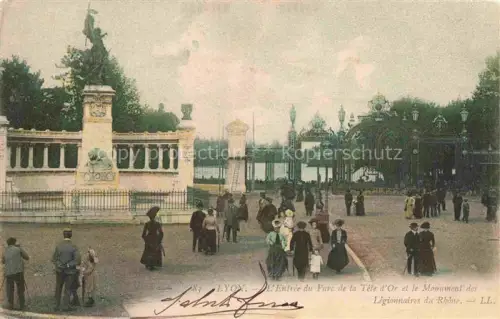 AK / Ansichtskarte LYON 69 Rhone Entrée du Parc de la Tête d'Or et Monument des Légionnaires du Rhône