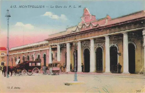 AK / Ansichtskarte MONTPELLIER 34 La Gare du P.L.M.