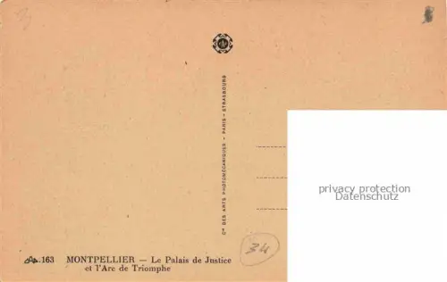 AK / Ansichtskarte MONTPELLIER 34 Palais de Justice et l'Arc de Triomphe