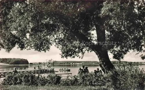 AK / Ansichtskarte Sternberg Mecklenburg Parchim See mit Badeanstalt
