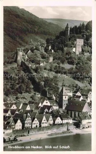 AK / Ansichtskarte Hirschhorn Neckar Hessen Panorama Blick auf das Schloss