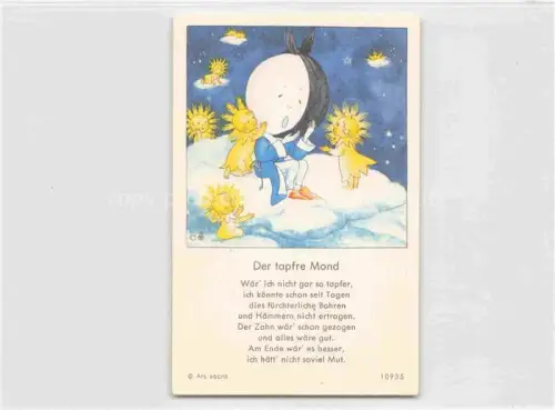 AK / Ansichtskarte IBM BOHATTA-MORPURGO Ida (1900-1992) Kuenstlerkarte Nr. 10935 Der tapfer Mond