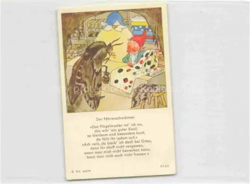 AK / Ansichtskarte IBM BOHATTA-MORPURGO Ida (1900-1992) Kuenstlerkarte Nr. 9764 Der Foehrenschwaermer Zwerg 