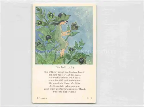 AK / Ansichtskarte IBM BOHATTA-MORPURGO Ida (1900-1992) Kuenstlerkarte Nr. 9418 Die Tollkirsche 