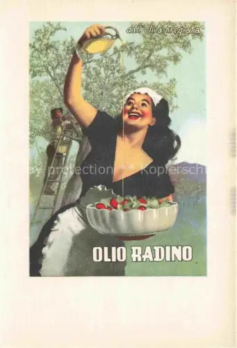 AK / Ansichtskarte Oliven Olio Landwirtschaft Agriculturo Agriculture-- Olio Radino Frau 