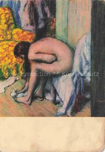 AK / Ansichtskarte DEGAS Edgar (1834-1917) Kuenstlerkarte Apres le Bain After The Bath
