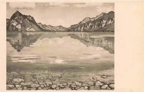 AK / Ansichtskarte HODLER Ferdinand (1853-1918) Kuenstlerkarte Der Thuner See 