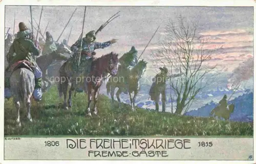 AK / Ansichtskarte KUTZER Ernst (1880-1965) Kuenstlerkarte Die Freiheitskriege Fremde Gaeste 