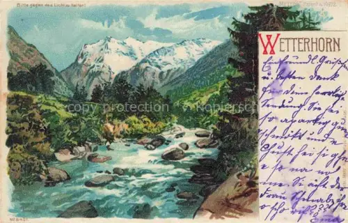 AK / Ansichtskarte METEOR Hold to Light Nr. 8401 Wetterhorn 