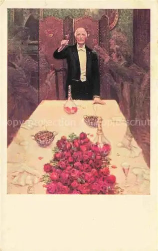 AK / Ansichtskarte VIENNE MUNK Verlag Munk M. Wien Vienne Nr. 455 Tisch Prost Rosen