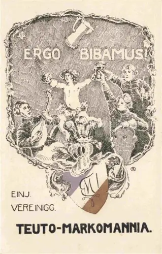 AK / Ansichtskarte Studentika Teuto Markomannia Ergo Bibamus