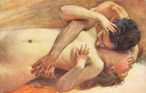 AK / Ansichtskarte AUER R. Kuenstlerkarte Leidenschaft