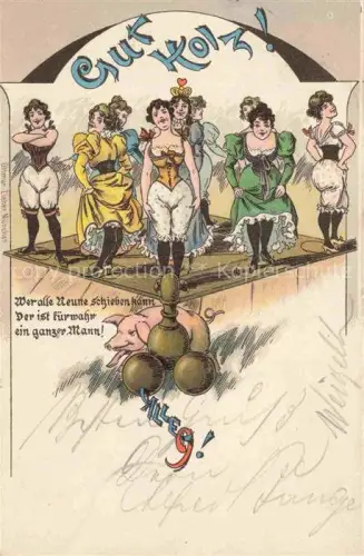 AK / Ansichtskarte ZIEHER Verlag Ottmar Zieher Muenchen OZM Gut Holz Tanz Bohling Litho 