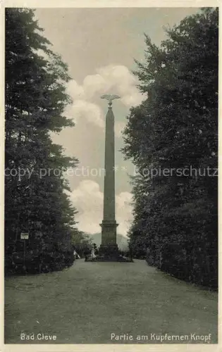 AK / Ansichtskarte Bad Cleve KLEVE Partie am Kupfernen Knopf Denkmal