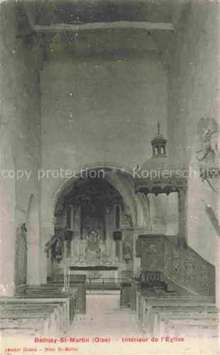 AK / Ansichtskarte Bethisy-Saint-Martin SENLIS 60 Oise Intérieur de l'église