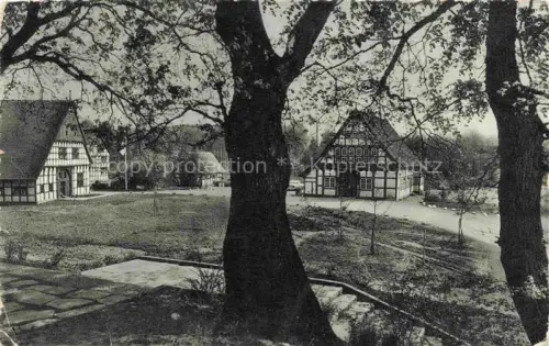 AK / Ansichtskarte Bad Melle Osnabrueck Blick vom Ehrenmal auf Museumsdorf