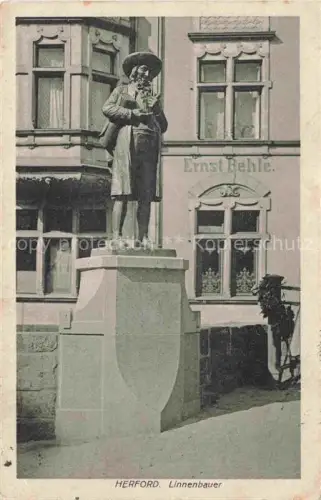 AK / Ansichtskarte HERFORD Linnenbauer Denkmal