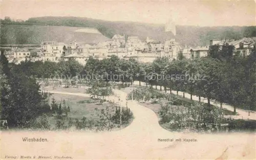AK / Ansichtskarte WIESBADEN Nerothal mit Kapelle