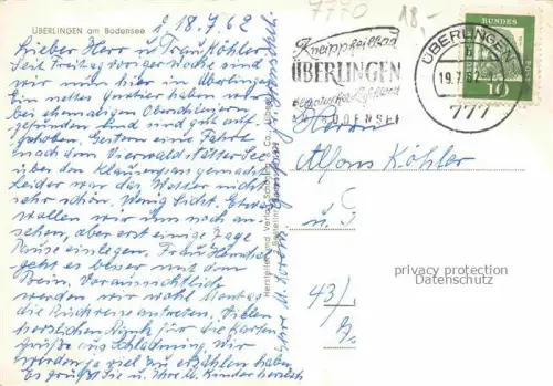 AK / Ansichtskarte ueberlingen Bodensee BW Bootsanleger
