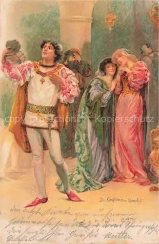 AK / Ansichtskarte Kaufmann von Venedig SHAKESPEARE William Komponist-- Prinz Frauen Litho