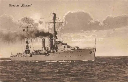 AK / Ansichtskarte Marine  Warships Kreuzer Emden