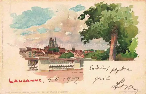 AK / Ansichtskarte VOELLMY F. Kuenstlerkarte Lausanne 