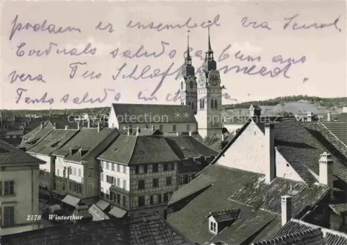 AK / Ansichtskarte WINTERTHUR  ZH Teilansicht Kirche