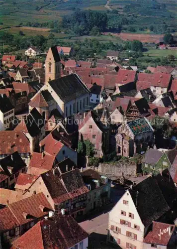 AK / Ansichtskarte Eguisheim Egisheim 68 Haut Rhin Panorama mit Kirche und Schloss