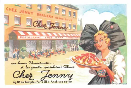AK / Ansichtskarte PARIS 75 Chez Jenny Brasserie Alsacienne