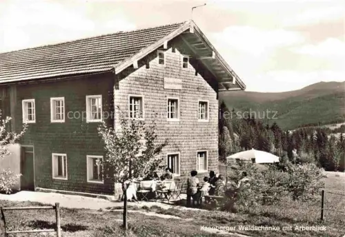 AK / Ansichtskarte Bodenmais Kronberger Waldschaenke mit Arberblick