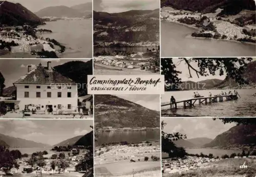 AK / Ansichtskarte Ossiachersee Kaernten AT Campingplatz Berghof Panorama Seepartien