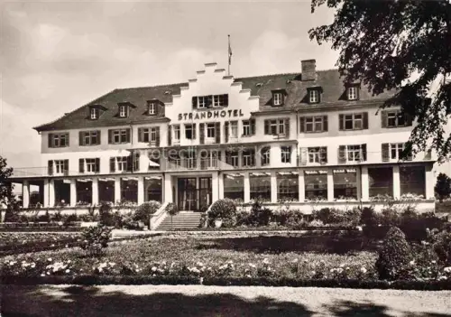 AK / Ansichtskarte Insel Reichenau Bodensee Strandhotel Laechnerhaus Sonnenterrasse