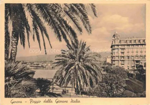 AK / Ansichtskarte GENOVA Genua Liguria IT Poggio della Giovane Italia