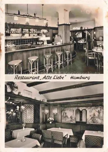 AK / Ansichtskarte HAMBURG Restaurant Alte Liebe Bar Gastraum