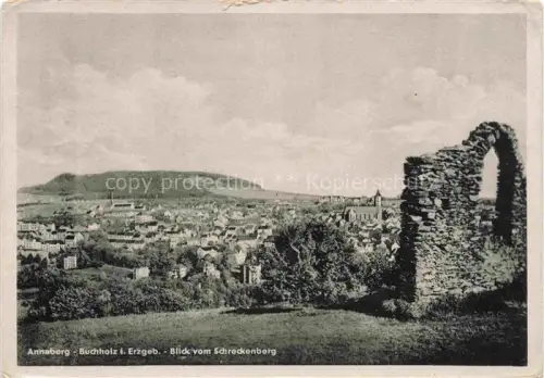 AK / Ansichtskarte Annaberg -Buchholz Erzgebirge Sachsen Blick vom Schreckenberg
