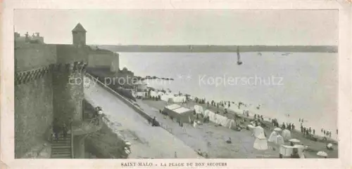 AK / Ansichtskarte SAINT-MALO ST-MALO 35 La Plage du Box Secours
