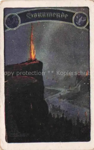 AK / Ansichtskarte Sonnwendfeier Sonnenwendfeier Germanentum Suedmark Nr. 98 aehnl. Schulverein Wien 