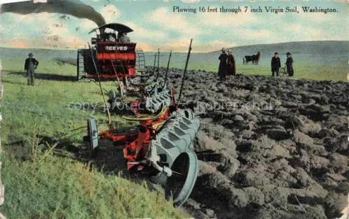 AK / Ansichtskarte Landwirtschaft Agriculturo Agriculture-- Virgin Soil Washington 